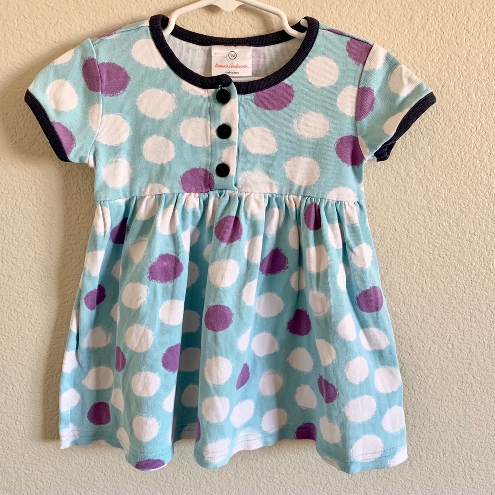 Hanna Andersson Cotton Polka Dot 3T Dress
